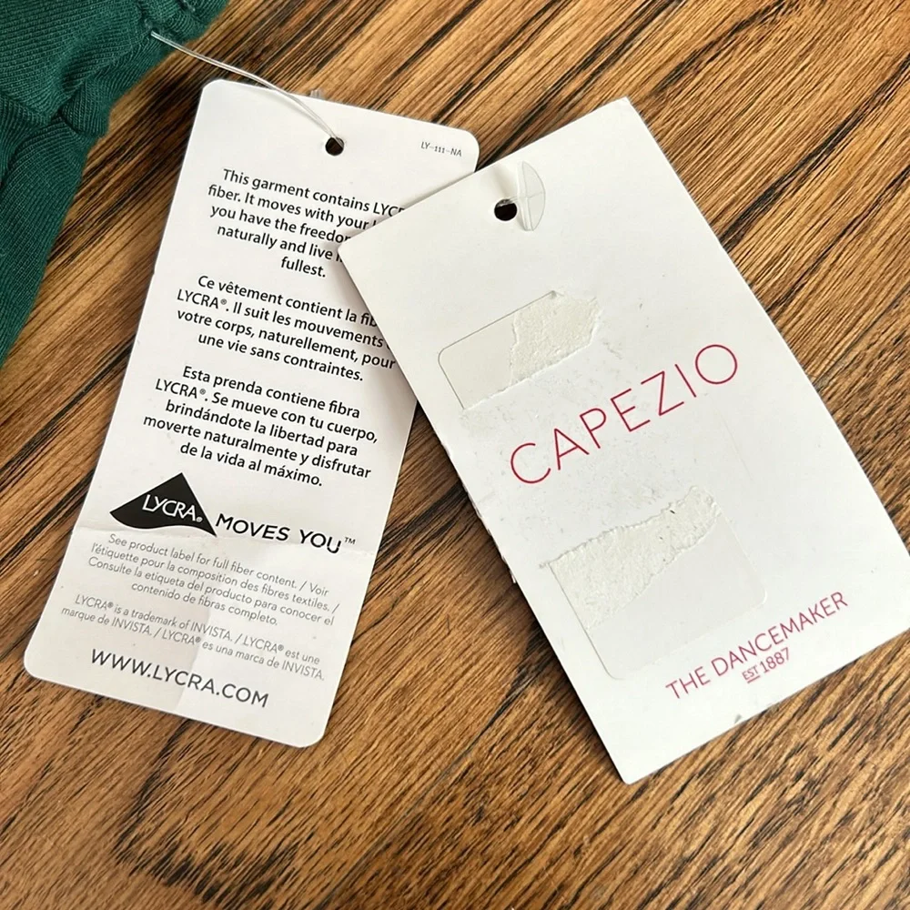 Capezio leotard green child XL